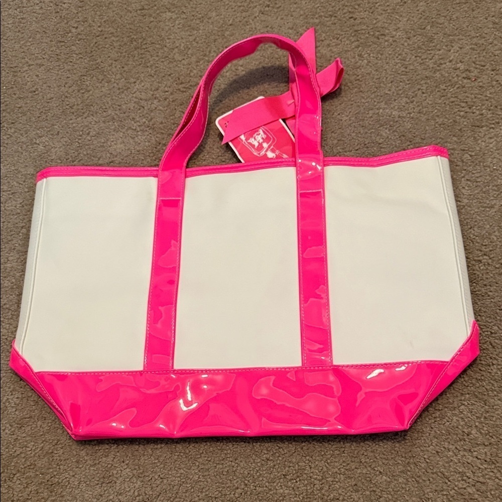 Juicy Couture Vibrant Pink and Cream Tote - Picture 6 of 10